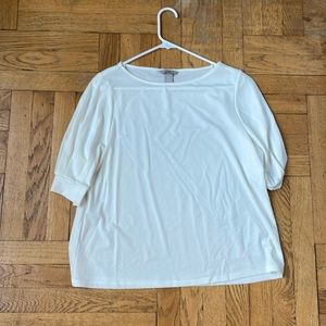3/4 sleeve scoop neck shirt